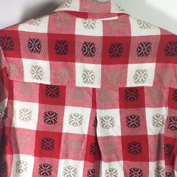 Venezia Plaid  Long Sleeve Shirt/Top Size 14/16 - Picture 8 of 8